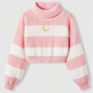 Sailor Moon Turtle Neck Cropped Sweater